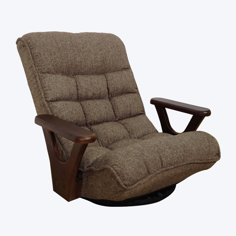 Sillón reclinable plegable y giratorio con reposabrazos 177-F