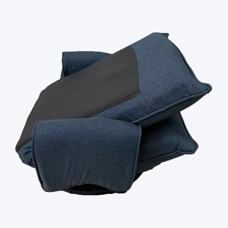 Butaca reclinable giratoria de tela azul oscuro con reposabrazos 730-S2-F