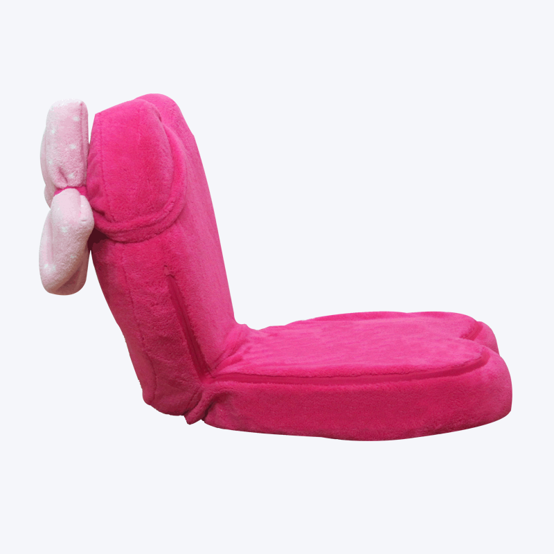 Silla de suelo plegable love bowknot de color liso 351NK-H