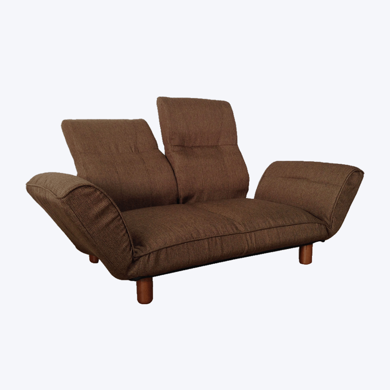 Sillón doble marrón sofá cama perezoso ajustable separado SF960