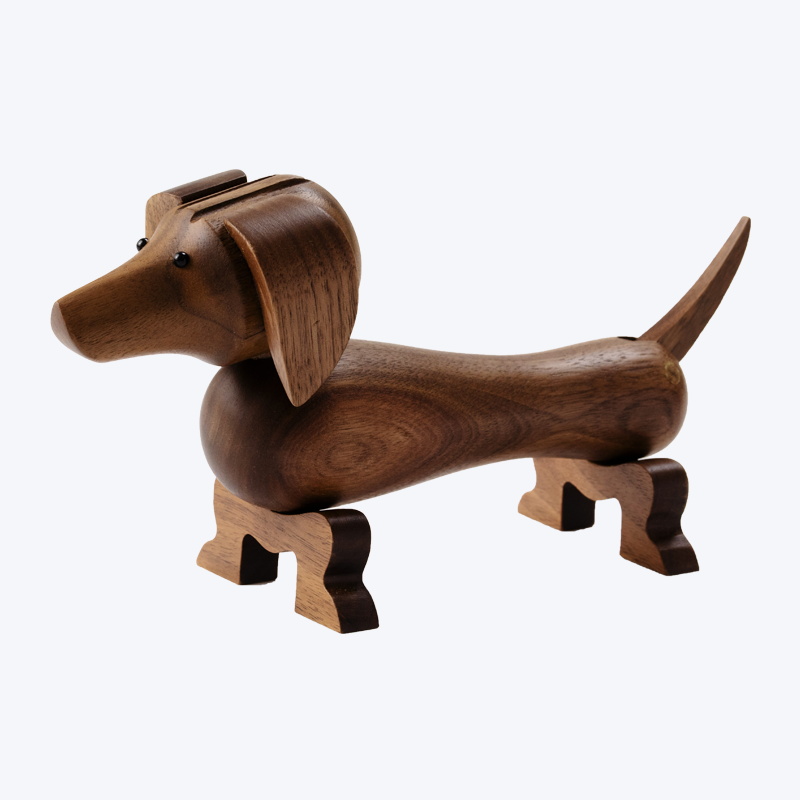 Decoración creativa del arte del hogar del perro de Dachshund de madera del diseño